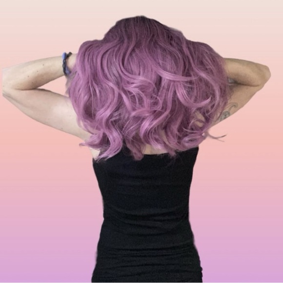 26” Muave Synthetic Wavy Dark Roots Fever Khloe Wig - Picture 6 of 11